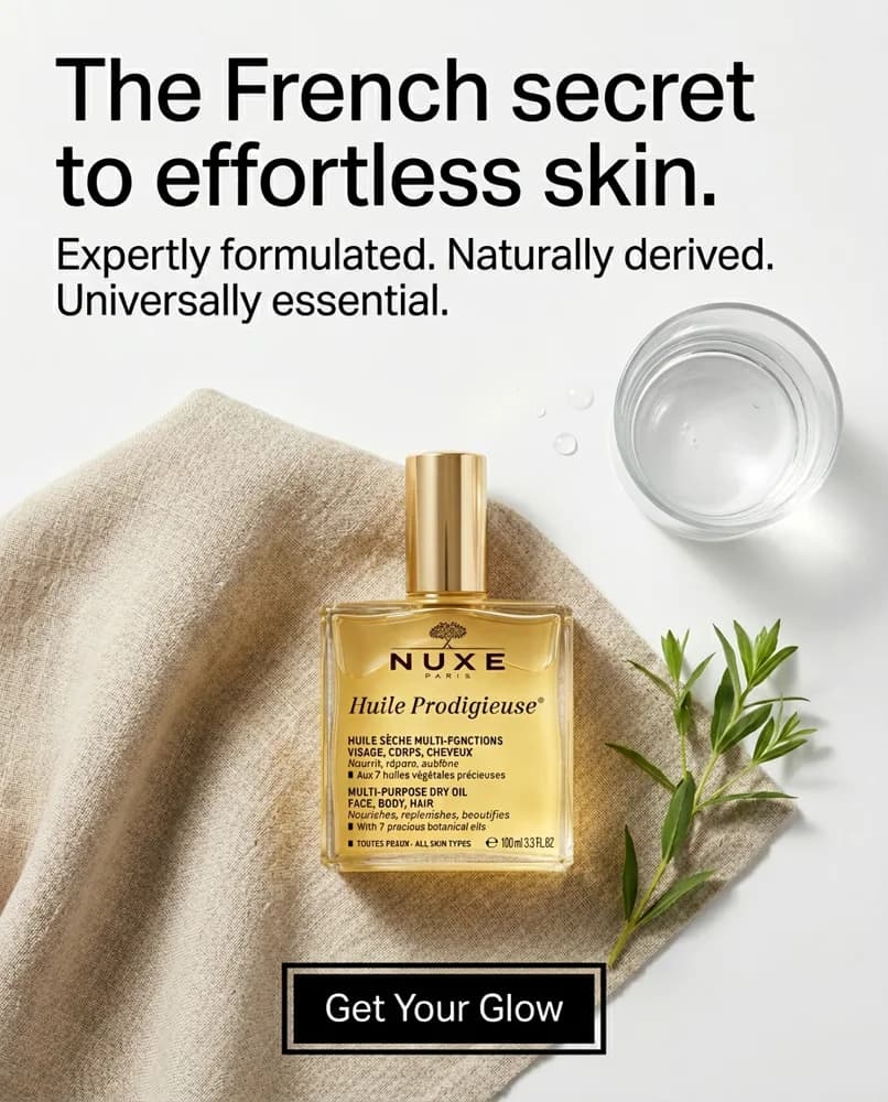English poster: huile prodigieuse 100ml